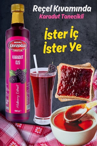 Doğal Ve Katkısız Karadut Özü 680g