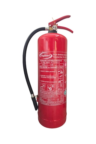 Özgüven Yangın Söndürme Tüp Cihazı Abc Kkt 6 Kg. - Tse/hyb/ce/en615