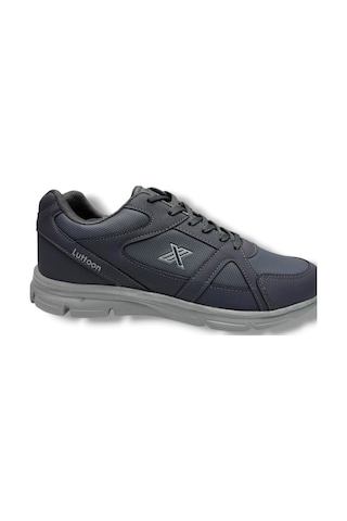 Luttoon 251-26 Deri Anatomik Erkek Sneaker 45-48 Füme