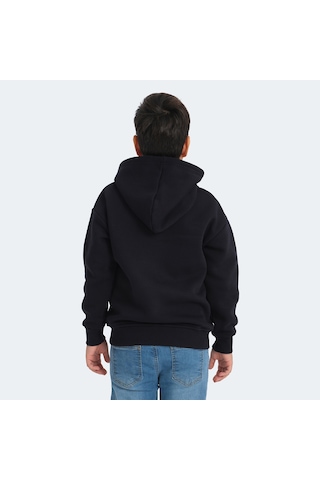 Slazenger LEKAN Çocuk Fermuarlı Kapüşonlu Cepli Lacivert Sweatshirt