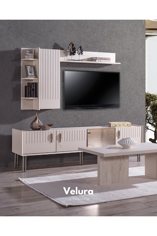 Tress Tv Ünitesi Kırık Beyaz