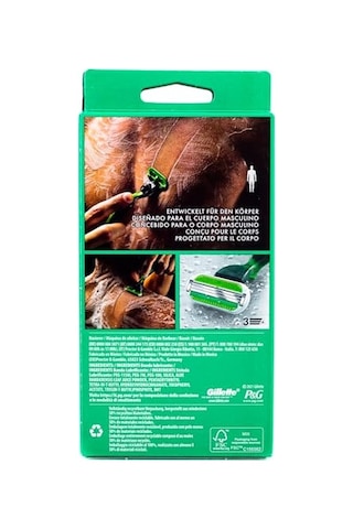 Gillette Body Erkek Tıraş Makinesi, Islak Tıraş Makinesi + 1 Tıraş Bıçağı, 3 Kat Bıçak Ağzı İle