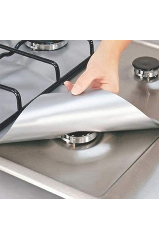 River World 4 Adet Ocaklar İçin Koruyucu Ped Alüminyum Renkli