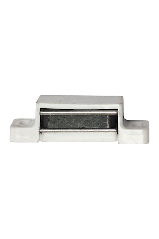 Mıknatıslı Çıt Çıt Kapı Pencere Sineklik Menteşe Mobilya Çıtçıtı Beyaz Plastik Kilit -5 Adet Beyaz