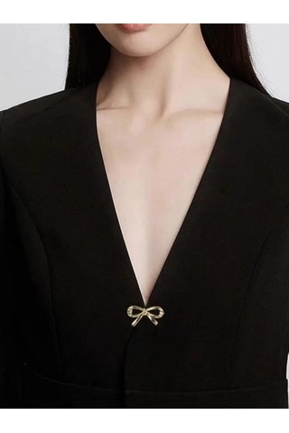 Proshik Broş Fiyonk Altın Renkli Takı 269844503 Altın Rengi