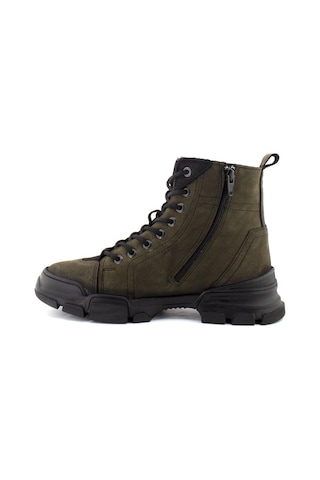 Hammer Jack 102 21520 Bonn Hakiki Deri Comfort Casual Unisex Bot Haki Nubuk