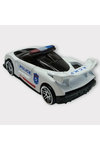 Metal Mini Polis Arabası 8 Cm - Polis - 4 Lisinya