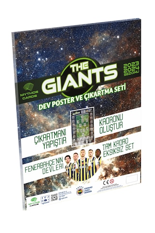Mythos Cards The Gıants Dev Poster Ve Çıkartma Seti