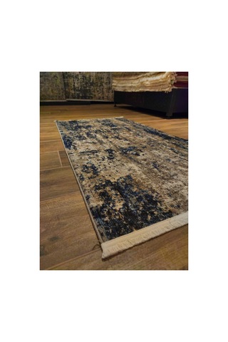 Melange 9503-azure Krem-mavi-kahve Halı Çok Renkli