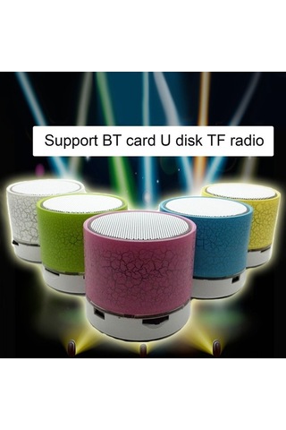 Supermarket1 Kablosuz Mini Bluetooth Hoparlör - Işıklı, Tf Ve Aux Destekli, Taşınır