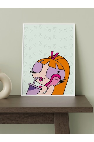 Powerpuff Girlstasarımlı 24 33 Cm 350 Gr. Kuşe Kağıt Poster Pytk7
