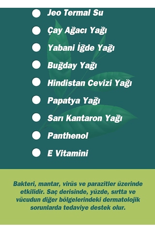 Tto Saç Ve Vücut Şampuanı 500 Ml Beyaz Çay Ağacı Yağı / Tea Tree Oıl