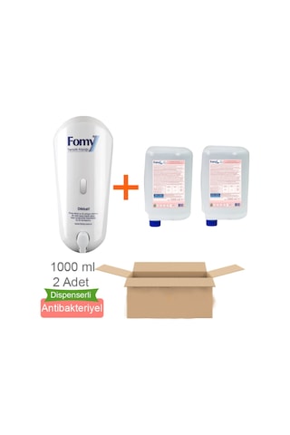 Fomy Antibakteriyel Köpük Sabun Kartuş 1 L x 2 + Dispenser