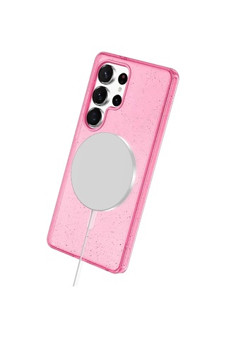 Joko Samsung Galaxy Uyumlu S25 Ultra Star Magsafe Kapak - Pembe Belirtilmemiş