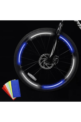 Kırmızı 1 Adet 8 Çıkartma -bisiklet Çıkartmaları Yansıtıcı Bant Floresan Mtb Bisik Şeritleri Bisiklet Kaskı Bisiklet Aks. 44383220 Kırmızı