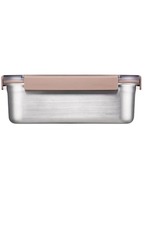 Locknlock Paslanmaz Çelik Fırın & Saklama Kabı Dörtgen Kilitli 2 Lt - Kahverengi Diğer