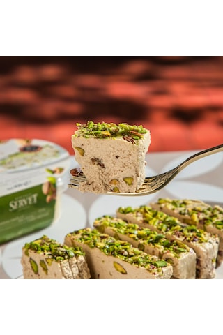 Servet Şekerleme Rafine Şeker İlavesiz Antep Fıstıklı Taze Tahin Helvası 400 G