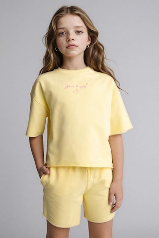 Defacto Sweatshirt Kumaşı 2li Takım Kız Çocuk H5745a826smyl127 Sarı-yl127