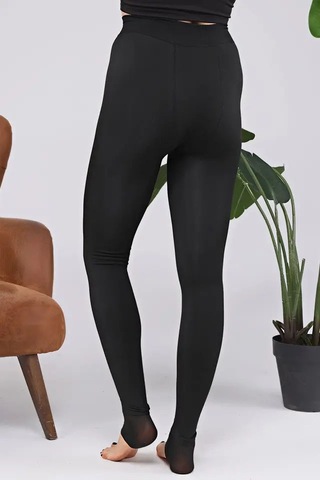 Enenstyle Fashıon Boutıque Siyah Bayan Peluş Tayt Siyah