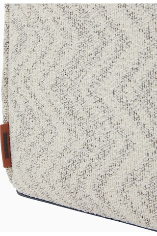 Missoni Columbia Zigzag Jakarlı Küp Bej Puf, Lüks Italyan Tasarım