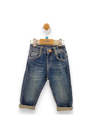 Çikoby Erkek Bebek Kot Pantolon-13808 Mavi
