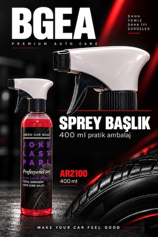 Bgea Green Car Wash Joker Lastik Parlatıcı Sprey 400 Ml