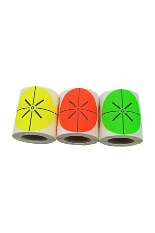 Kendinden Yapışkanlı Hedef Çıkartmaları Açık Hava Antrenman Kağıdı Çıkartmaları Kırmızı 3 İnç Diğer