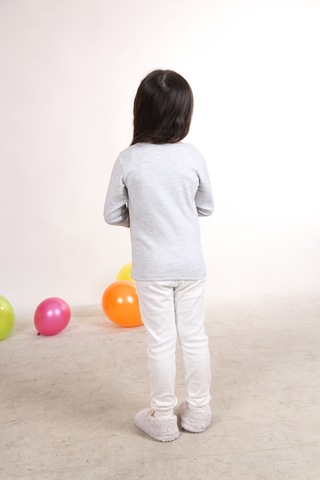 Teenyweenykids Civciv Baskı Pijama Takımı Gri