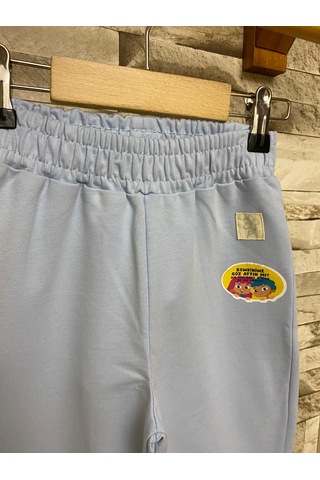 Koton Bol Paça Kız Çocuk Eşofman Altı Açık Mavi AY-5SMG40044AK