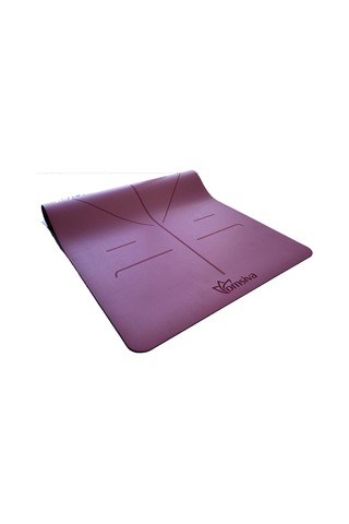 Profesyonel Yoga Matı 5 Mm Pu- Rubber Hiza Serisi Pembe Terli Eller De Kaydırmaz Pembe