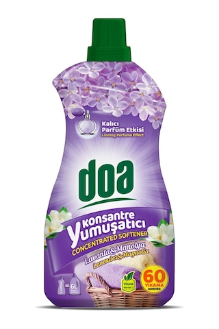Doa Konsantre Çamaşır Yumuşatıcı Lavanta Manolya 1500 Ml X 4 Adet 4'lü Set