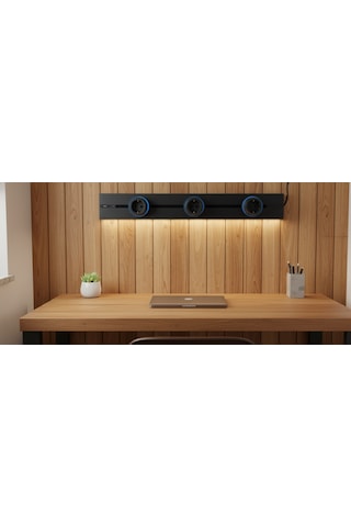 Mochiron Kızaklı Priz 60 cm Ledli USB A ve Type C Çıkış