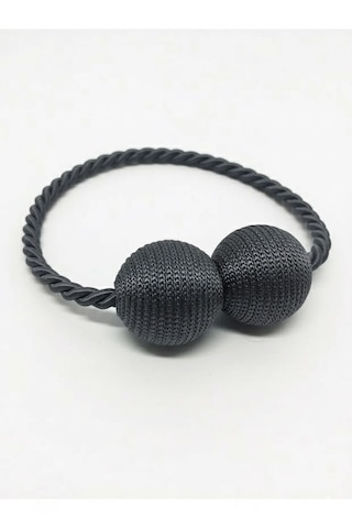 Mıknatıslı Perde Bağlama Aparat Aksesuarı Braçol Antrasit