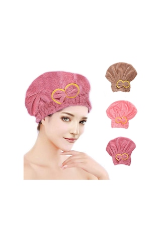 Mikrofiber Saç Bonesi Saç Kurulama Havlusu Hızlı Saç Kurutma Bone