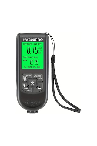 Honeybeeshop Siyah Araba Boya Kalınlık Ölçer 0 2000um Fe Nfe Manuel Kaplama Metre Otomotiv Aletleri Hw300pro