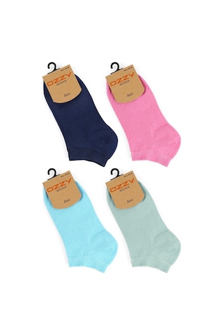 Ozzy Socks Pamuklu Renkli Kadın Patik Çorap 8'li 36 - 40 Çok Renkli