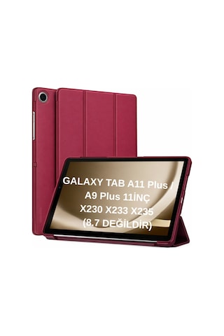 Samsung Uyumlu Galaxy Tab A11 Plus 11inç X230 Kılıf Pu Deri Smart Standlı Case Uyku Modlu X235 X236f