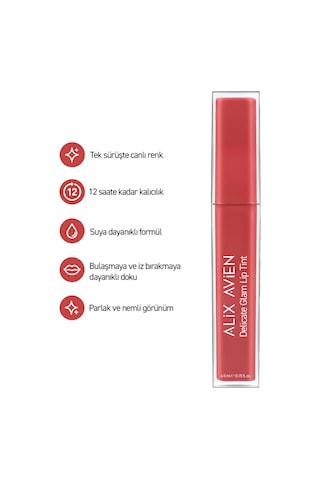 Kalıcı & Suya Dayanıklı Dudak Parlatıcı Tint - Delicate Glam Lip Tint 706 Wild Berry