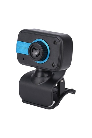 Xindoker Usb Tak Ve Kullanın Web Kamerası - Siyah-mavi, Hd Lens, Mikrofonlu, 10m Ses, Çok Fonksiyonlu Tutucu, Video Konferans/online Dersler İçin