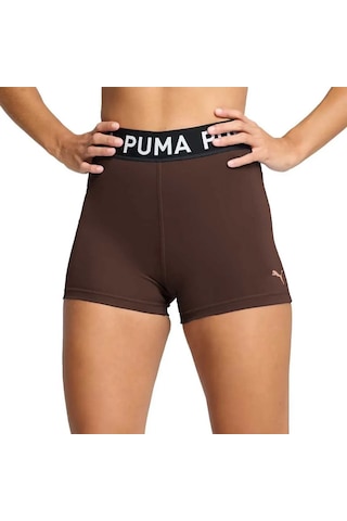 Puma 52600213 Strong 3" Kadın Spor Şort Kahverengi
