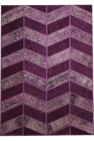 Patchwork El Dokuma Anadolu Halısı (431083034) Mor