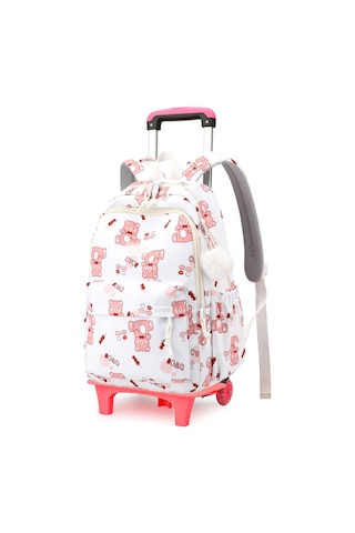 Ecronicword Tekerlekli Sırt Çantası Öğrenci Çantası Arabası C