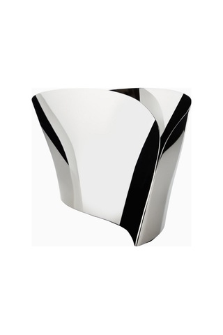 Georg Jensen Indulgence Paslanmaz Çelik Şampanya Kovası Servis Gereçleri Gümüş