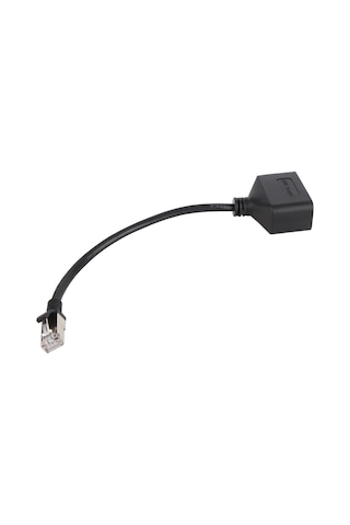 Fosenze Cat7 Rj45 Ethernet Çevirici: 1 Erkek 2 Dişi Bağlantı, Altın Kaplı Çekirdek, Ev Ve Ofis Ağları İçin Hızlı Erişim Adaptörü