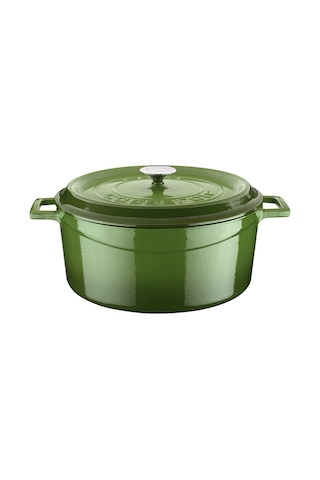 Lava Döküm Yuvarlak Tencere Trendy 32 CM