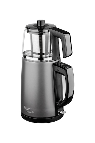 Leggno Gourmet Pro LE-GRM102GTMGY Cam Demlikli Çay Makinesi