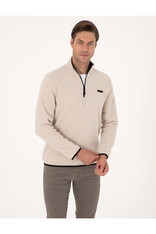 Pierre Cardin Erkek Taş Sweatshirt 50314056-vr049 Taş