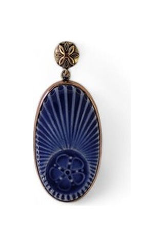 Fısıltı Çiçeği Bronz Çini Taşlı Çelik Zincir Kolye Rose Gold