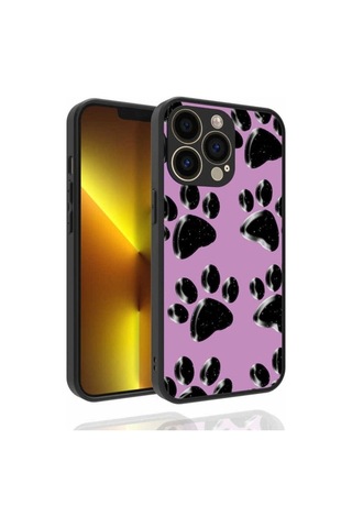 Apple Uyumlu iPhone 13 Pro Kılıf Desenli Kamera Korumalı Parlak Zore Nora Kapak NO3
