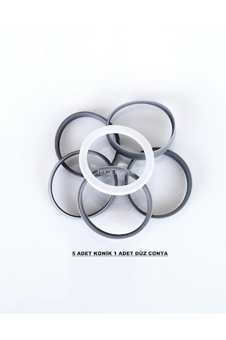 Tekdekoryapı Evye Sifon Conta Seti (5 ad konik 1 ad düz)